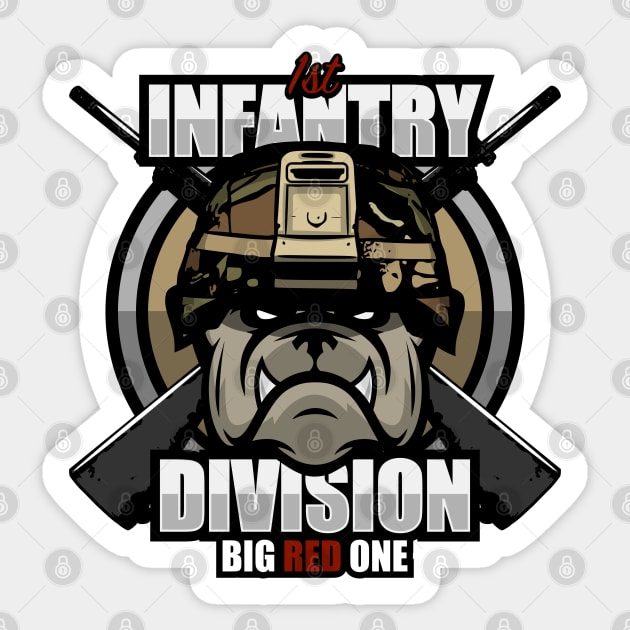 1st Infantry Division Sticker by TCP